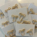 Gold Bow Earrings